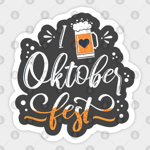 I Love Oktoberfest Sticker by MimicGaming